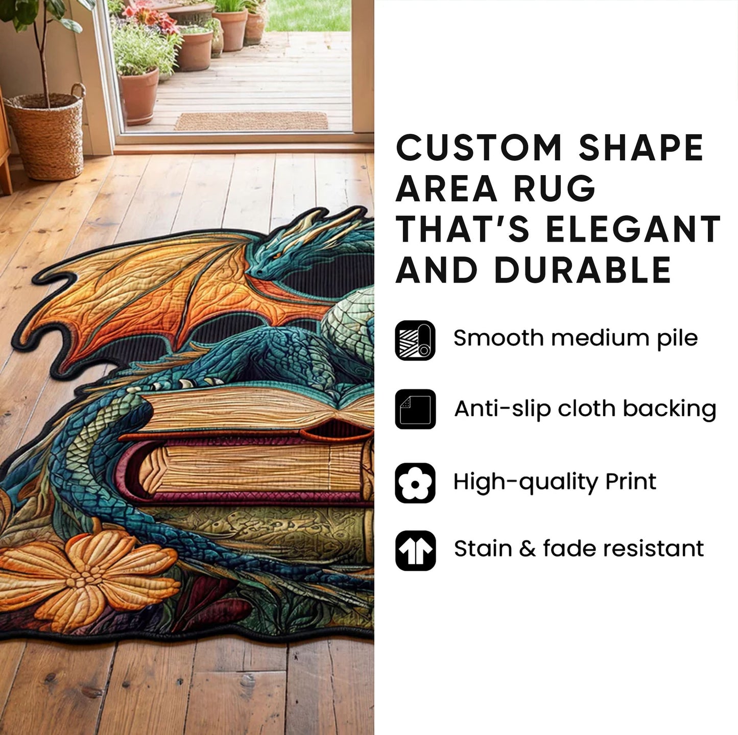Lighthouse Shell Custom Shape Area Rug GFTOPND875