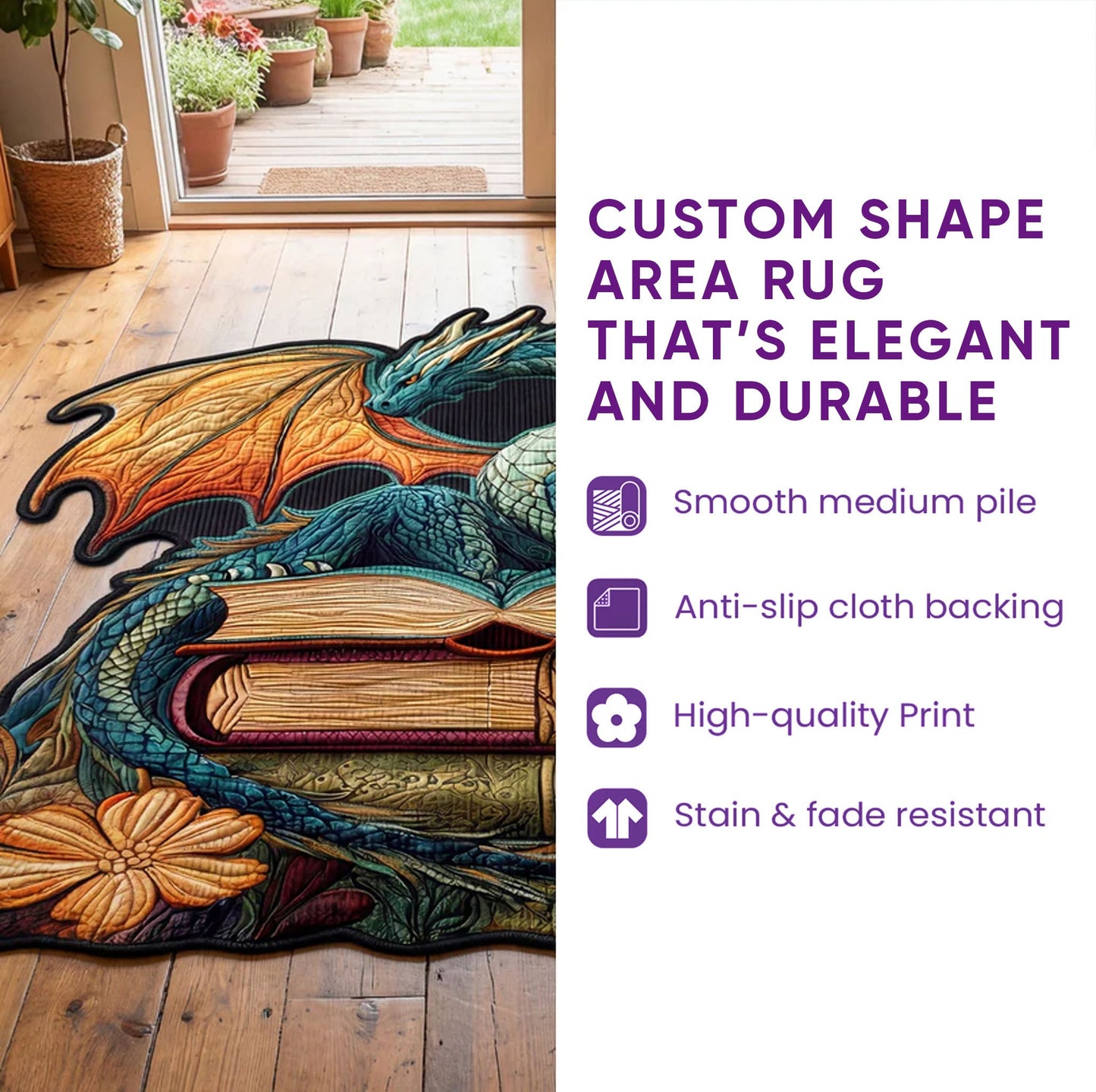 Coastal Whisper Custom Shape Area Rug GFTOTP19474