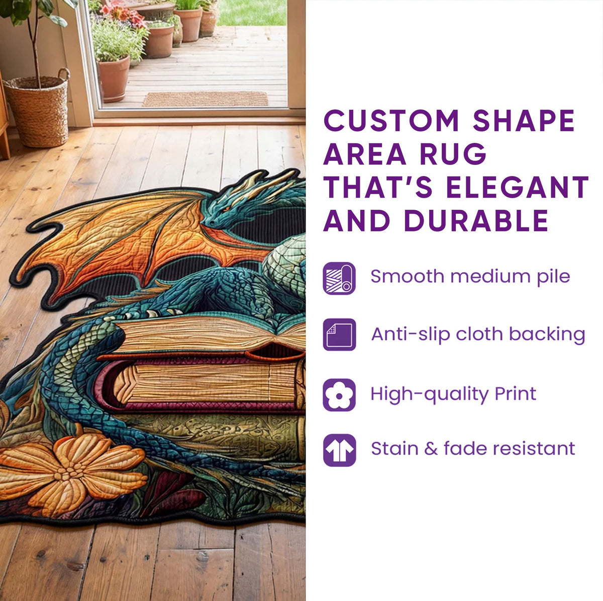 Coastal Whisper Custom Shape Area Rug GFTOTP19473