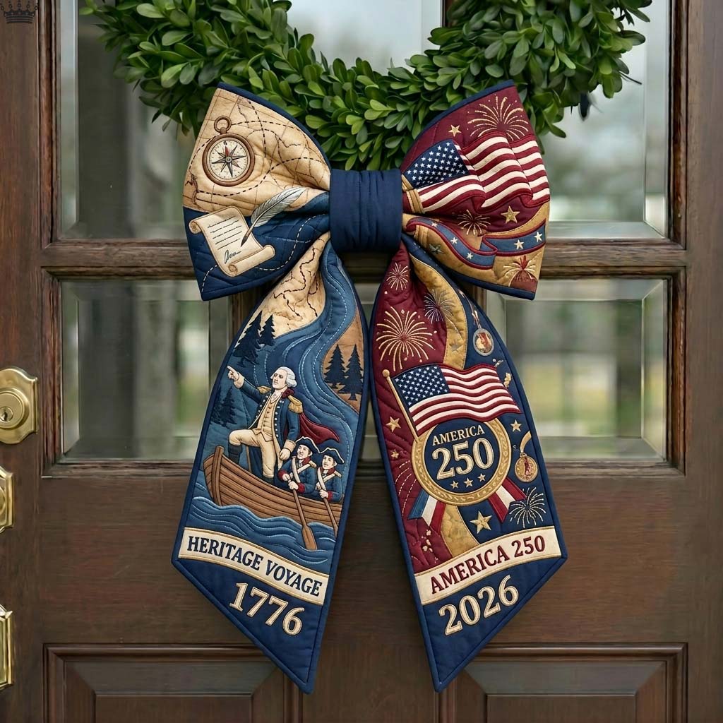 Heritage Voyage Quilted Wreath Sash GDTONTD666