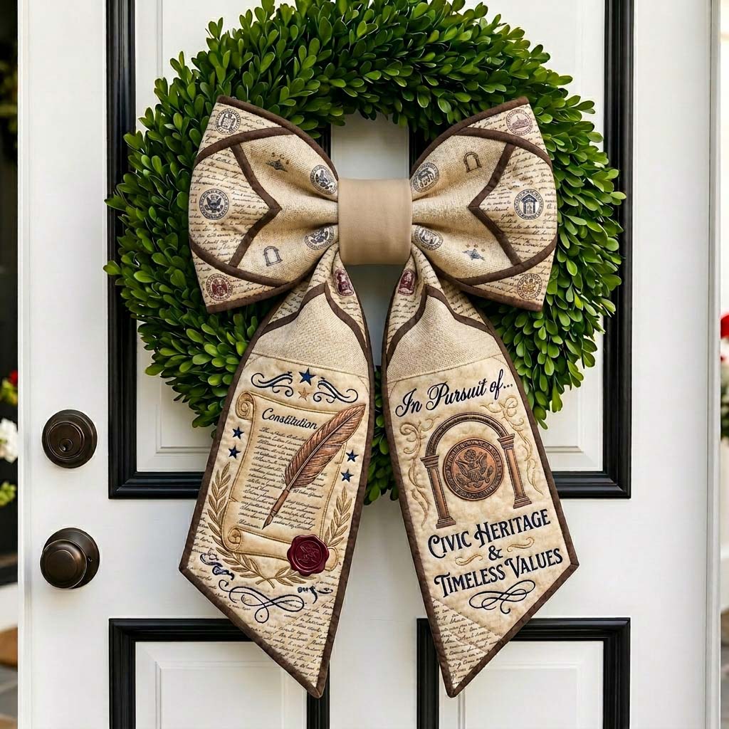 Civic Heritage Quilted Wreath Sash GDTONTD774