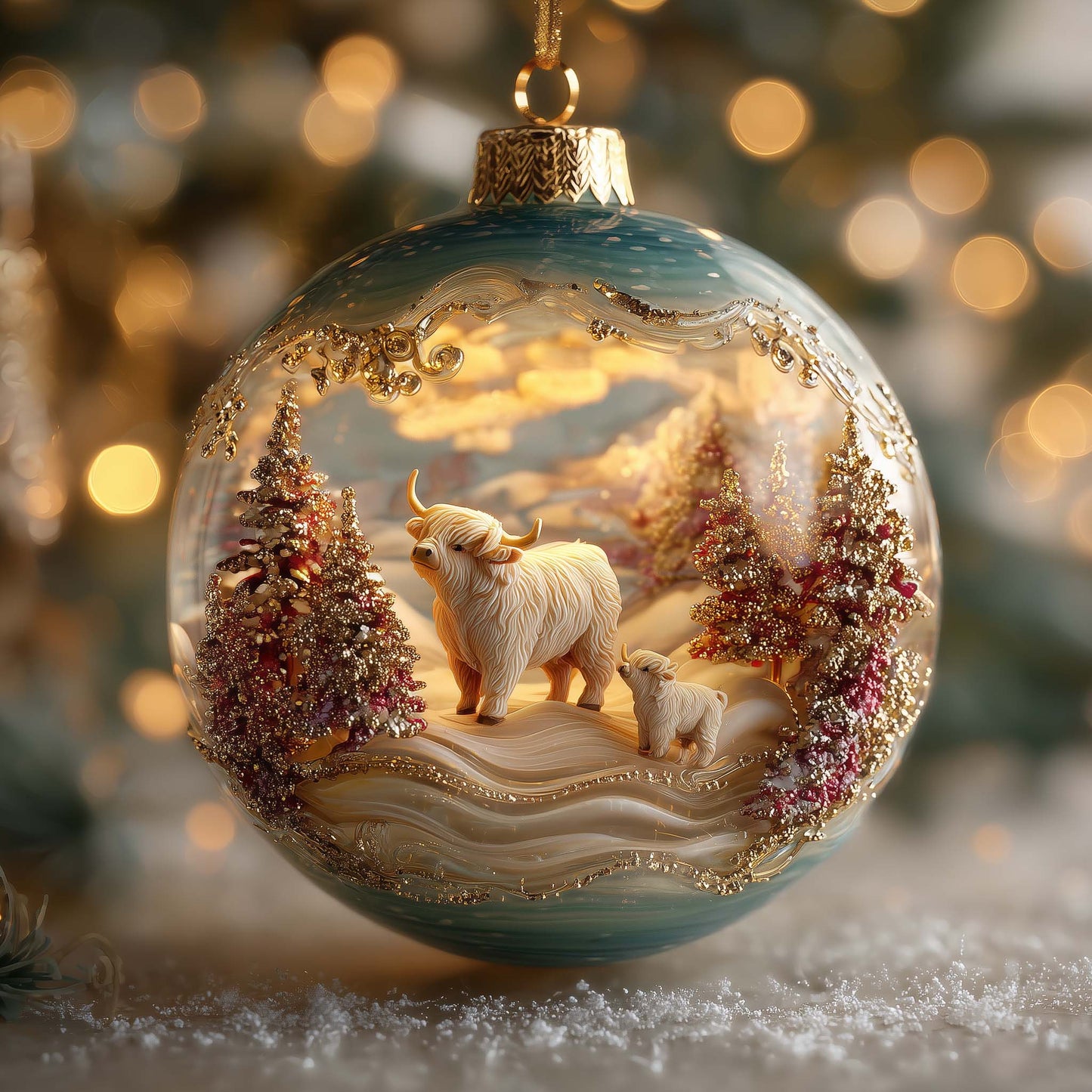 Highland Pride Christmas Mica Ornament GFSPQA163