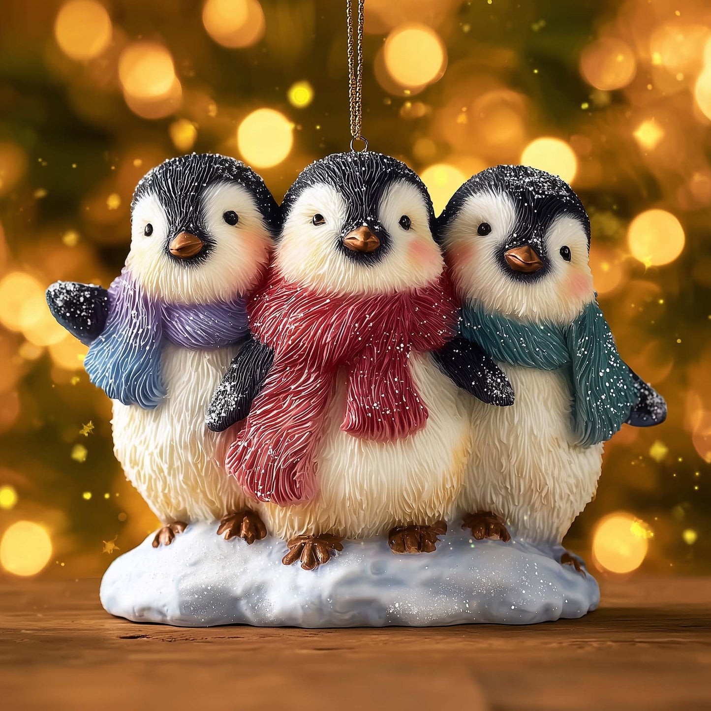 Adorable Penguin Christmas Mica Ornament GFSPTG141