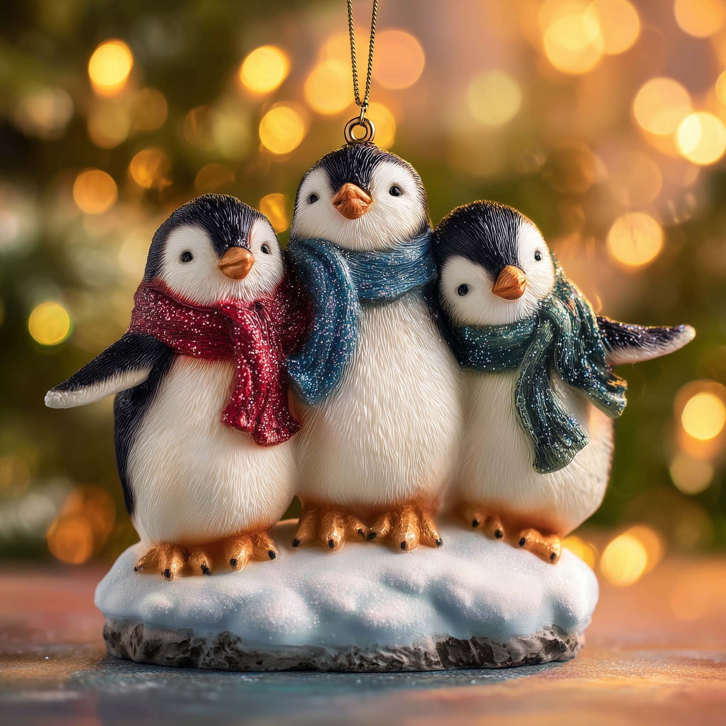 Adorable Penguin Christmas Mica Ornament GFSPTG142
