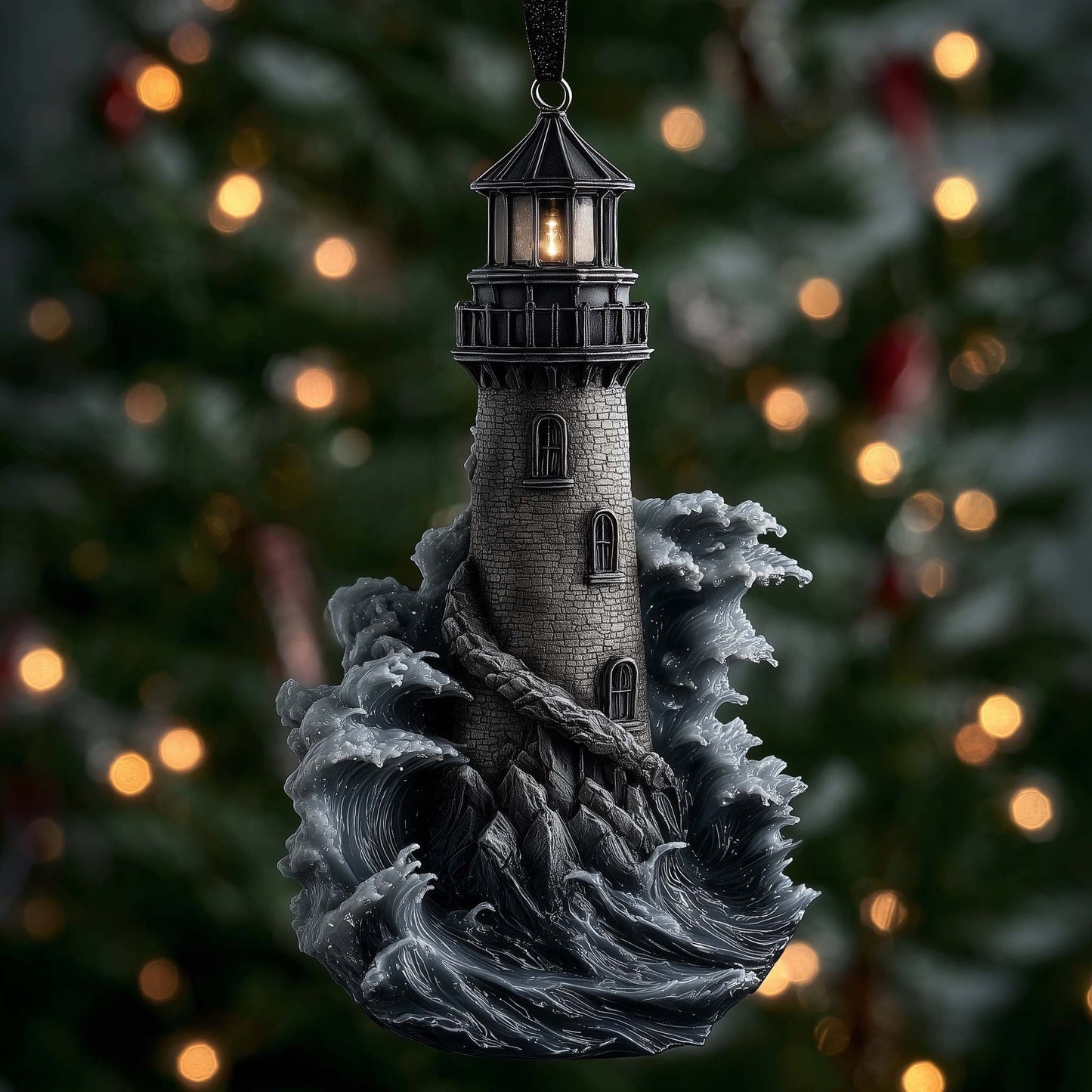 Beacon Glow Christmas Mica Ornament GFSPTG146