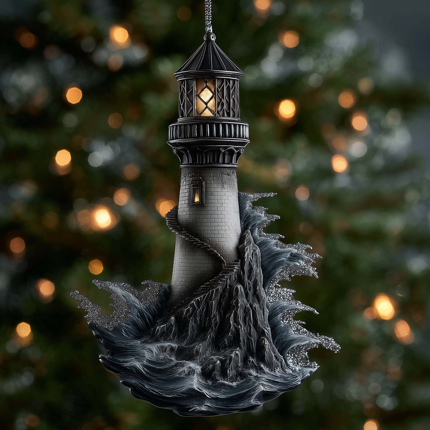 Beacon Glow Christmas Mica Ornament GFSPTG147