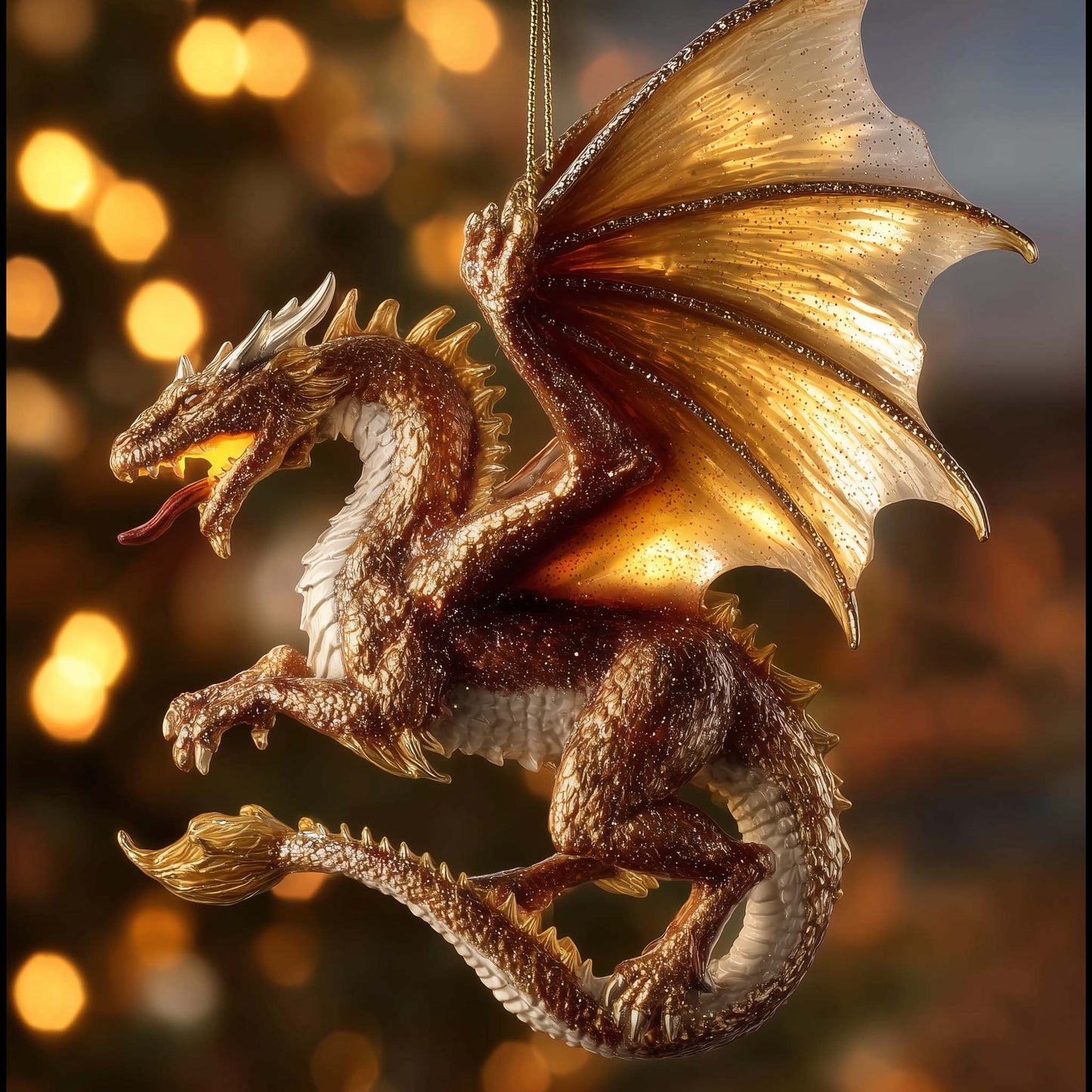 Mystic Dragon Christmas Mica Ornament GFSPTG66