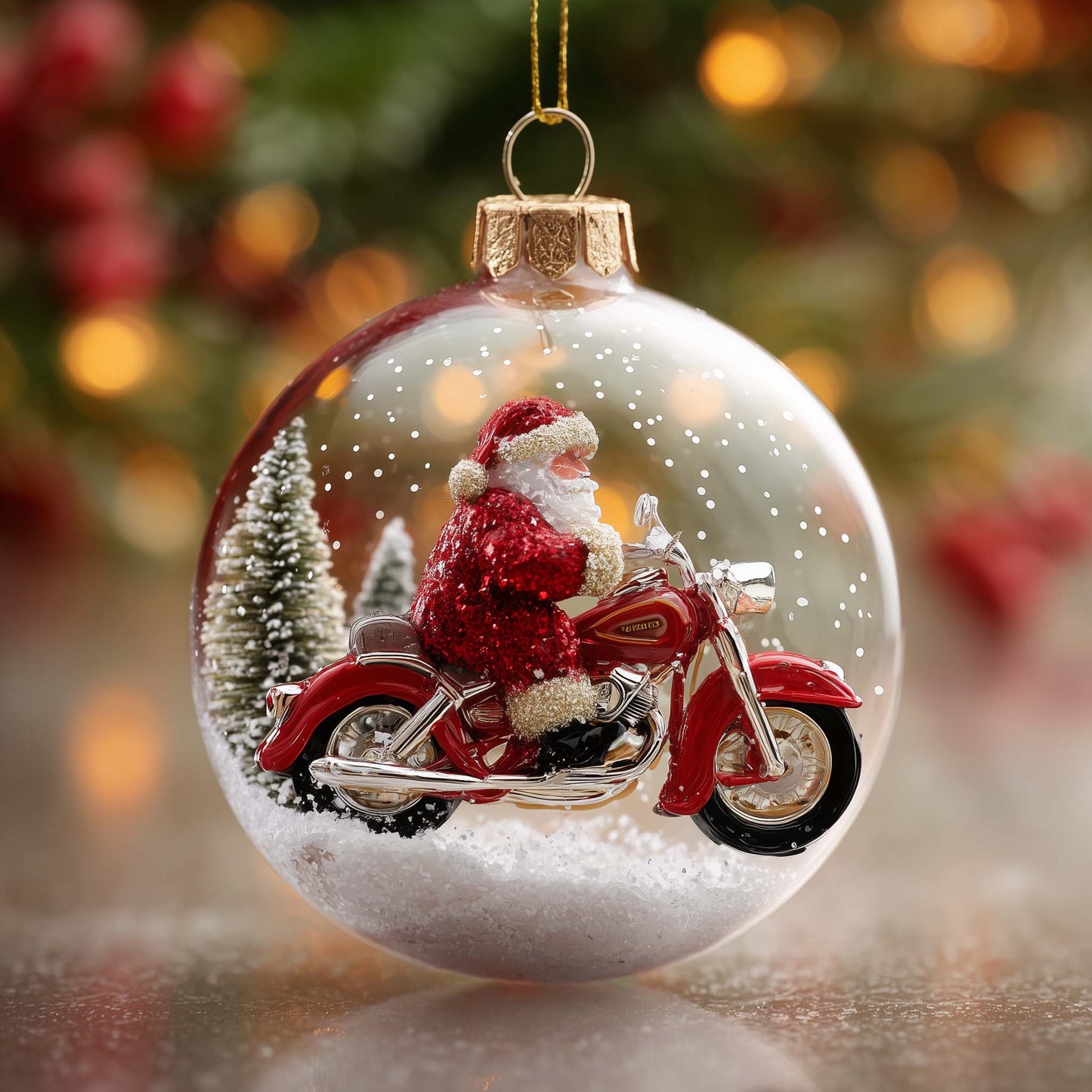 Jolly Engine Christmas Mica Ornament GFSPYC165