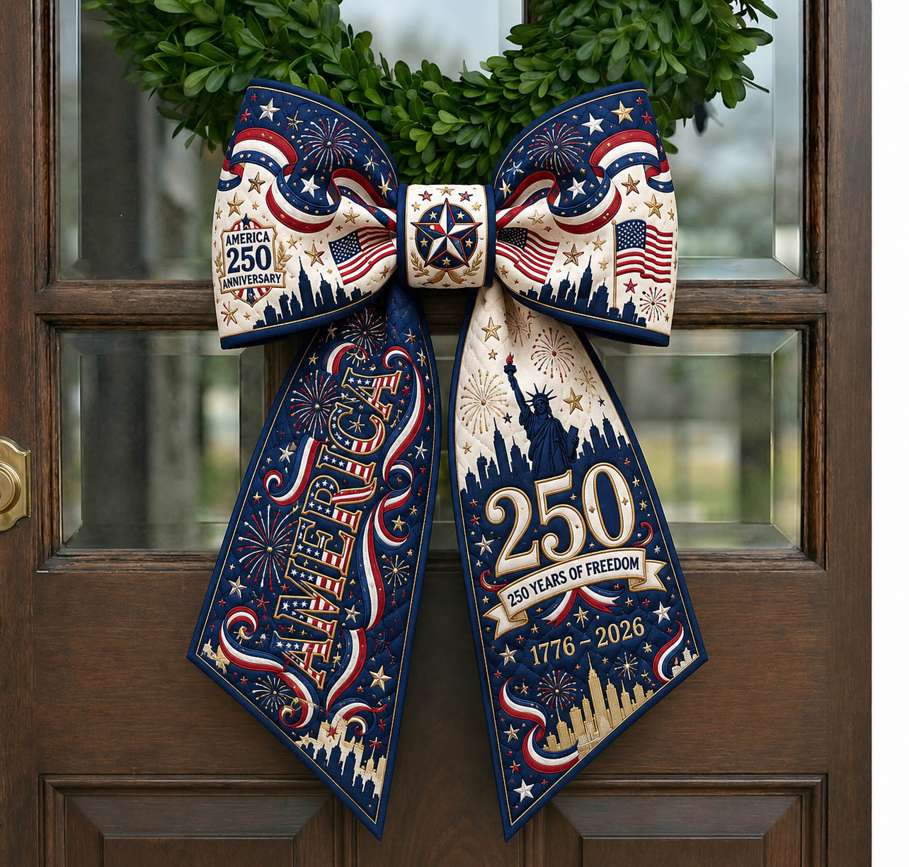 America 250 Quilted Wreath Sash GFTOLAN561