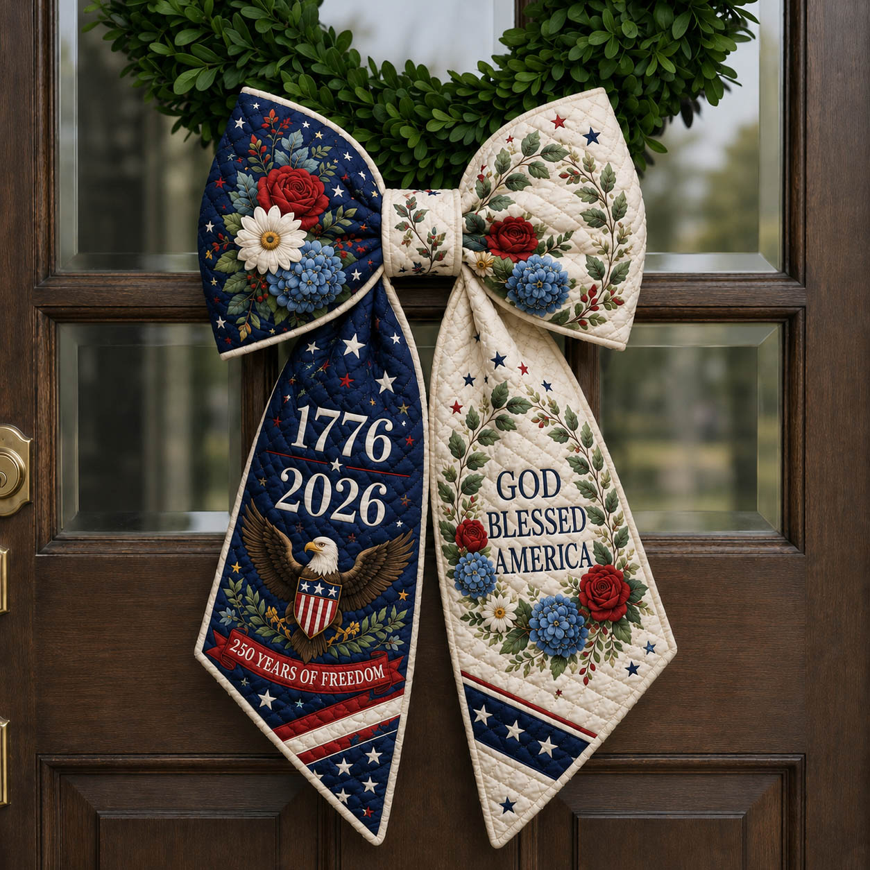 America 250 Quilted Wreath Sash GFTOLAN585