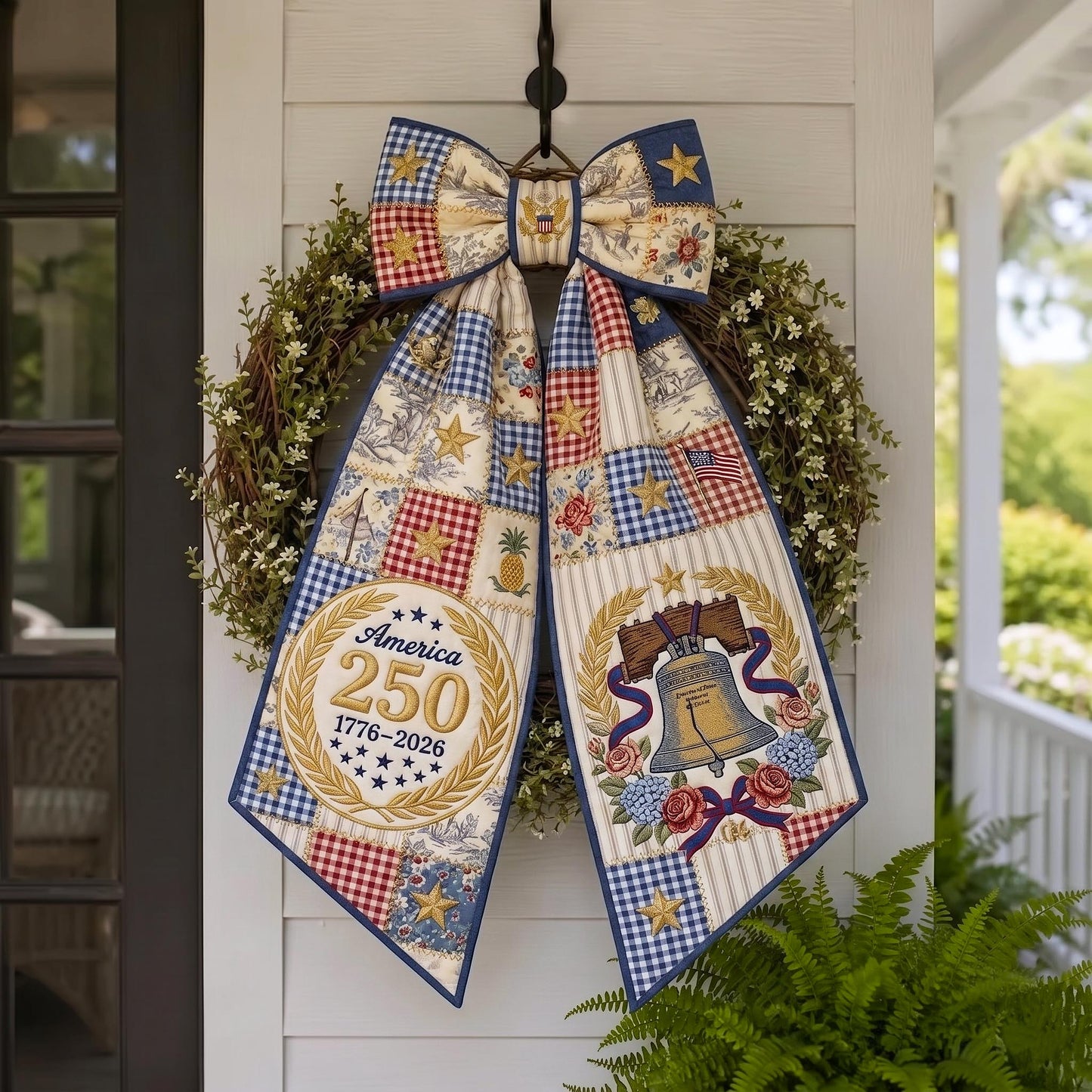 American Glory Quilted Wreath Sash GFTOMA12193