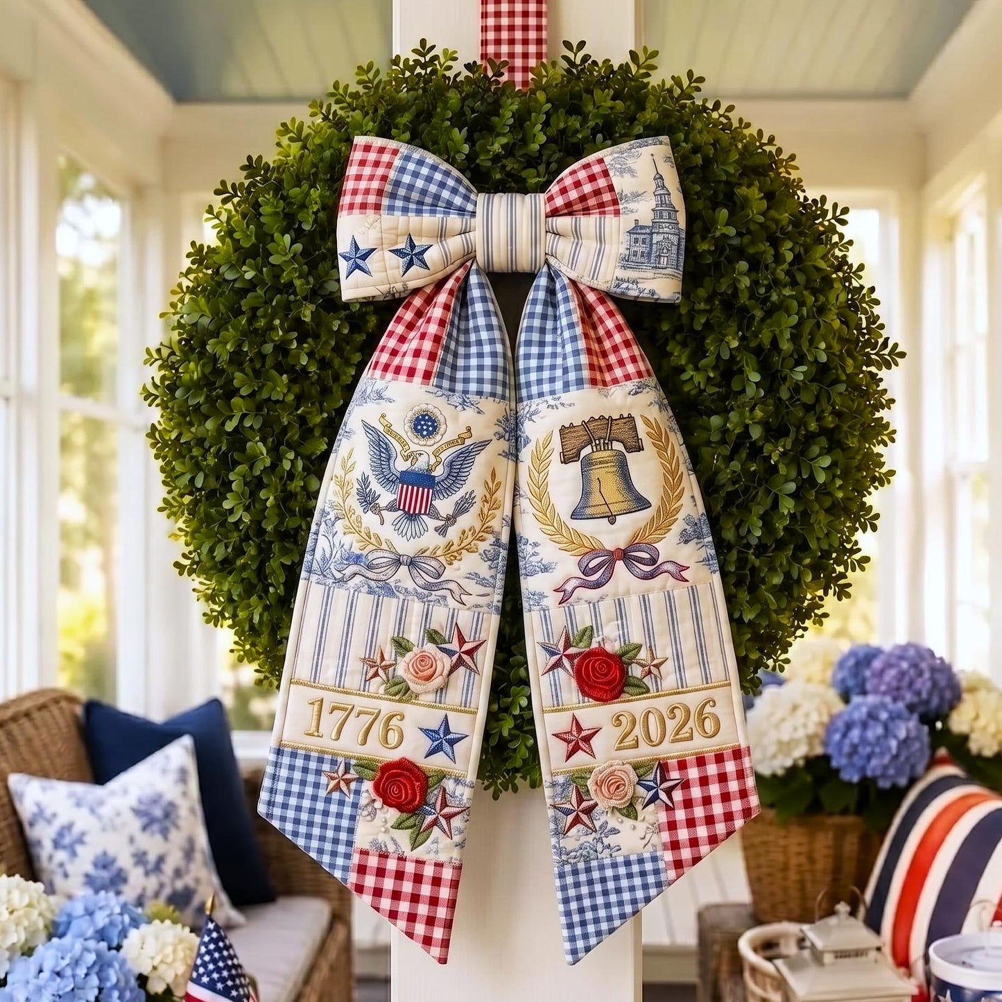 Heritage Stars Quilted Wreath Sash GFTOMA12195