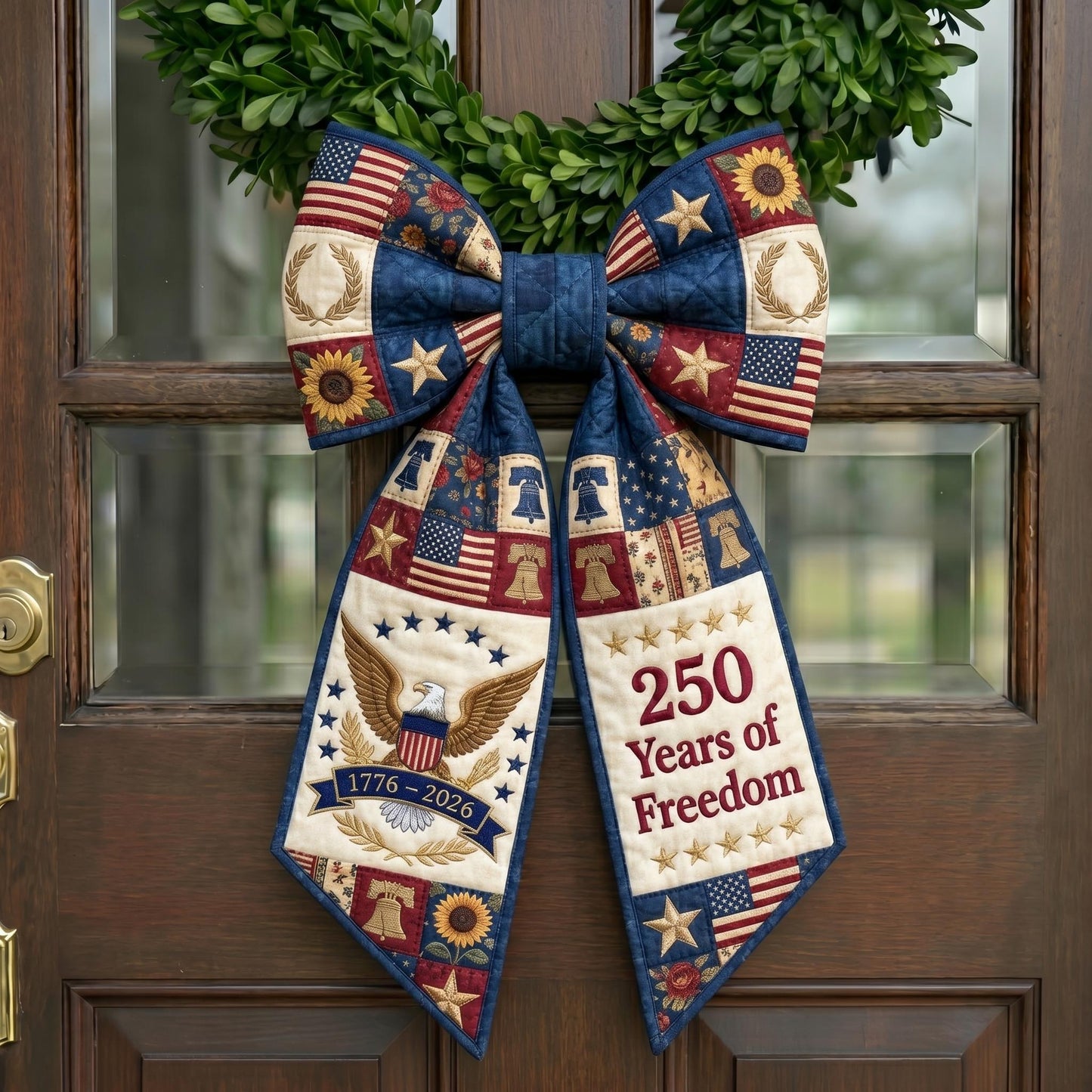 American Pride Quilted Wreath Sash GFTONMU710