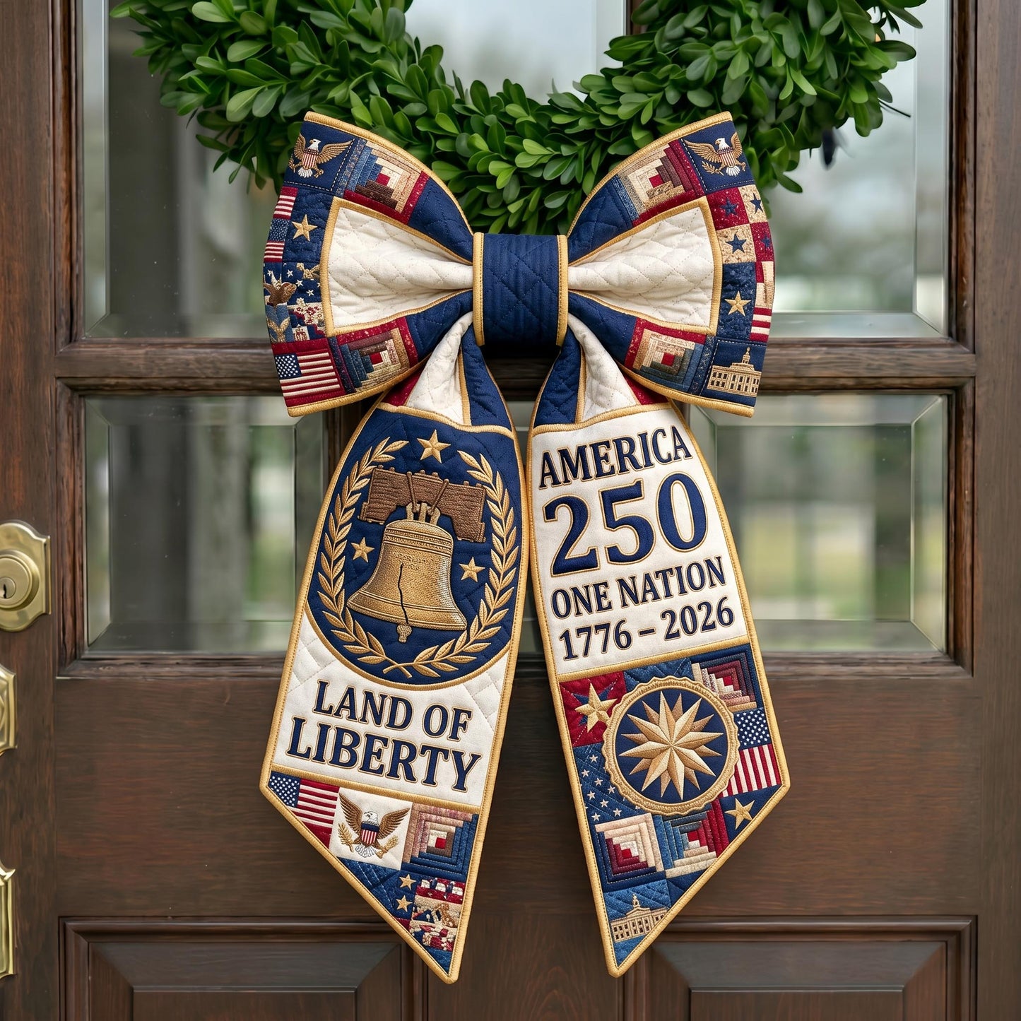 American Pride Quilted Wreath Sash GFTONMU711