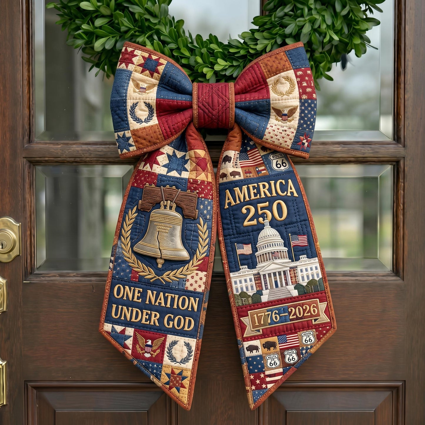 American Pride Quilted Wreath Sash GFTONMU755