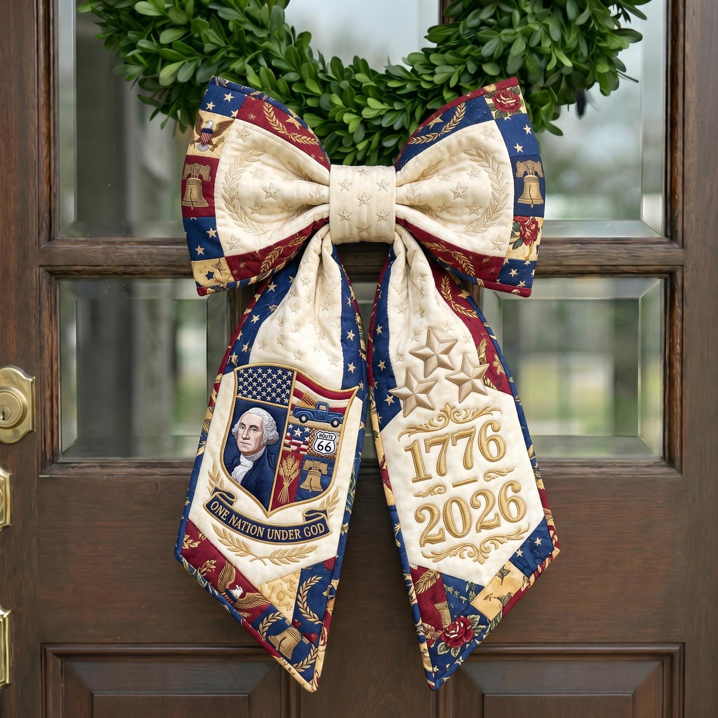 American Pride Quilted Wreath Sash GFTONMU822