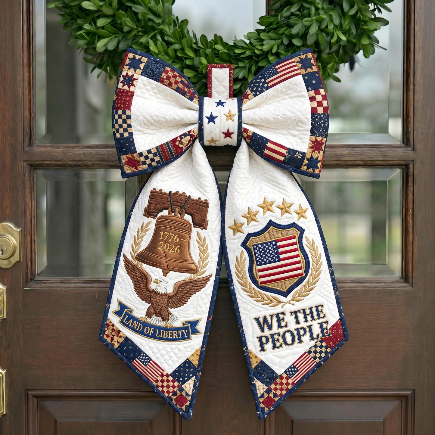 American Pride Quilted Wreath Sash GFTONMU832