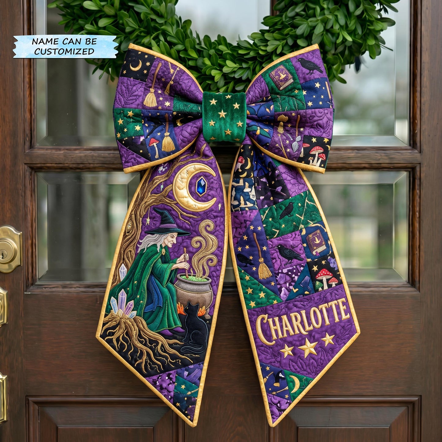 Salem Witch Quilted Wreath Sash QTCUZ GFTONMU954