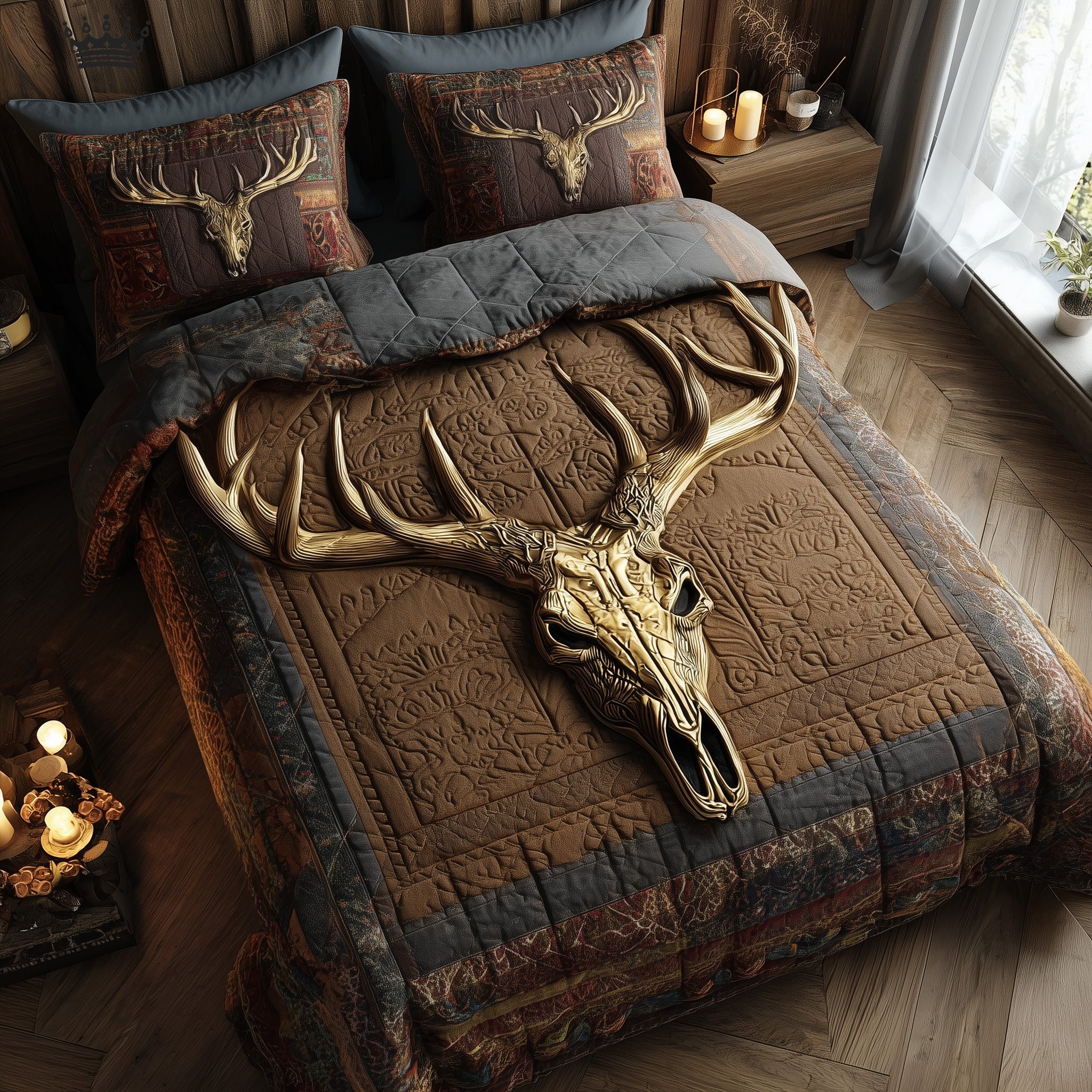 Timber Whisper 3-Piece Quilted Bedding Set GFTOTP16219