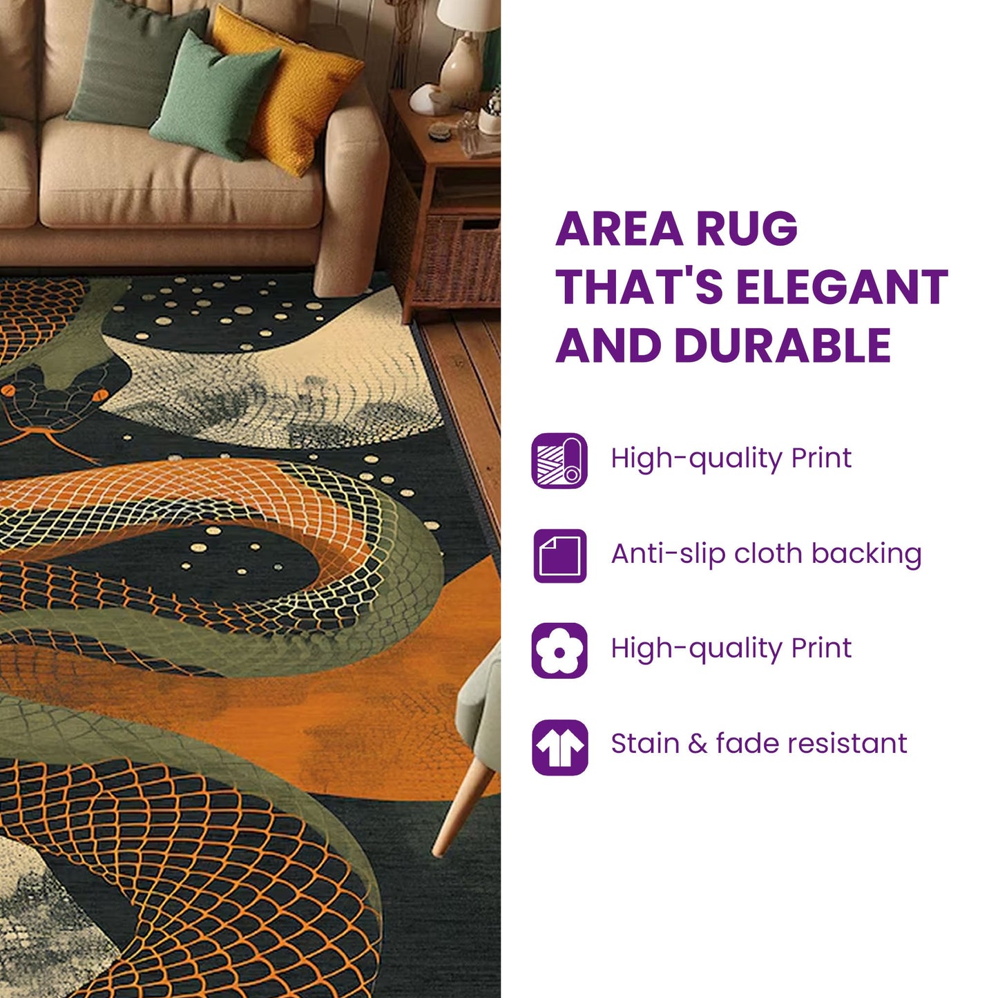 Vintage Van Highway Area Rug GDTONTD798