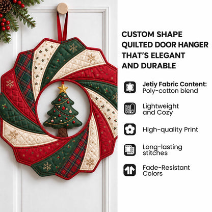 Christmas Lantern Custom Shape Quilted Door Hanger GFTOHNL3457