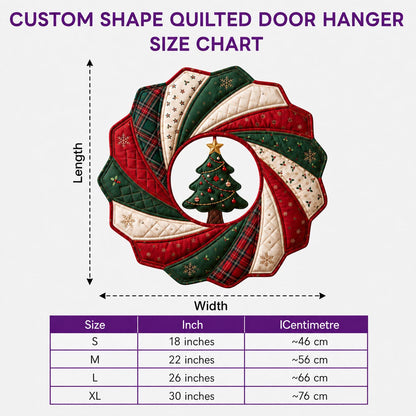 Snowman Christmas Friends Custom Shape Quilted Door Hanger GFTONPT1528