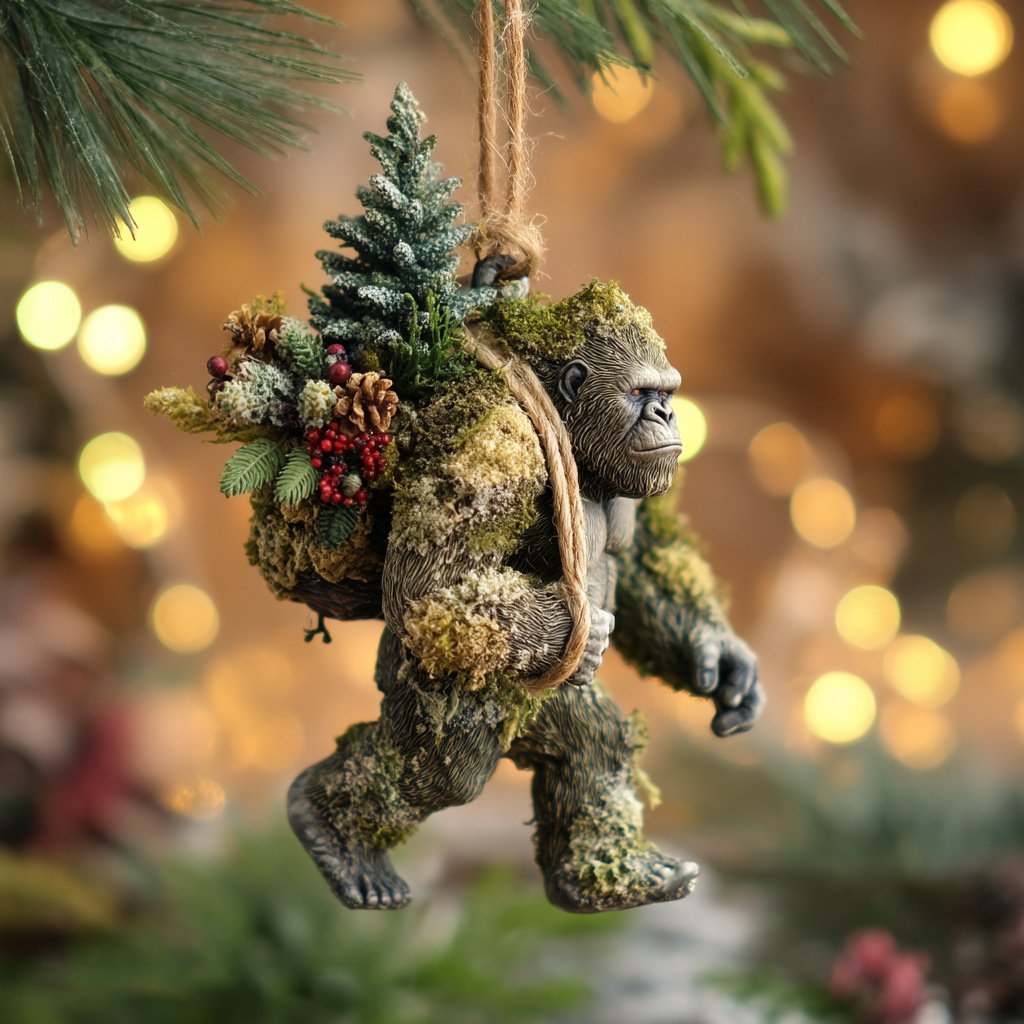 2026 Wildlife Wonders Bigfoot Christmas Mica Ornament