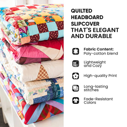 Ocean Breeze Quilted Headboard Slipcover