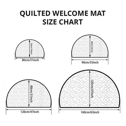 Emerald Forest Path Quilted Welcome Mat GFTOHD13722