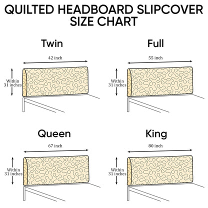 Ocean Breeze Quilted Headboard Slipcover