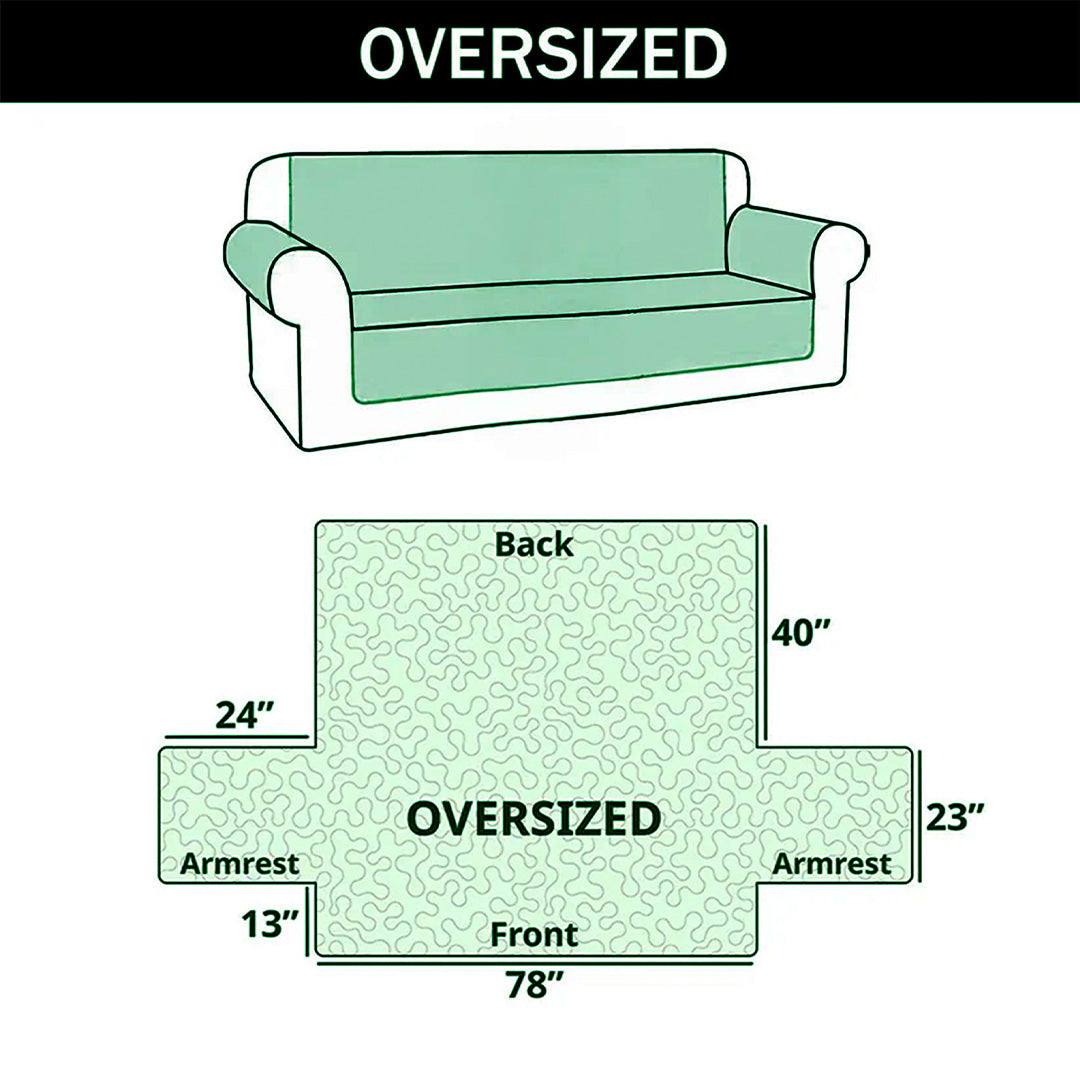 Western Gallop Quilted Sofa Cover GFTOQM2797
