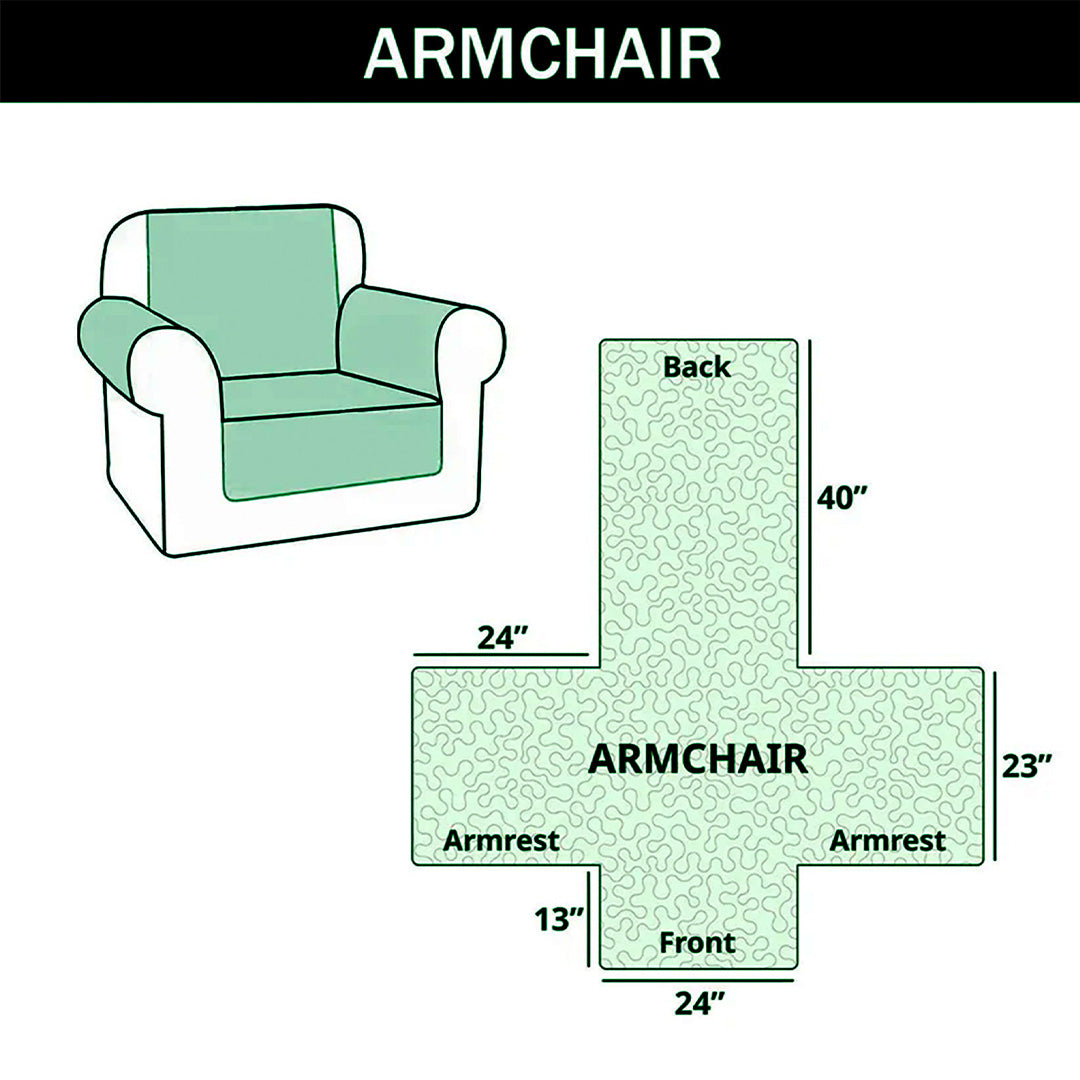 Moonlit Serenity Quilted Sofa Cover GFTOQA1314