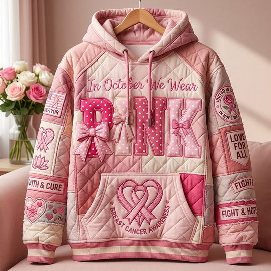 In October We Wear Pink Hoodie GFTOPND1831