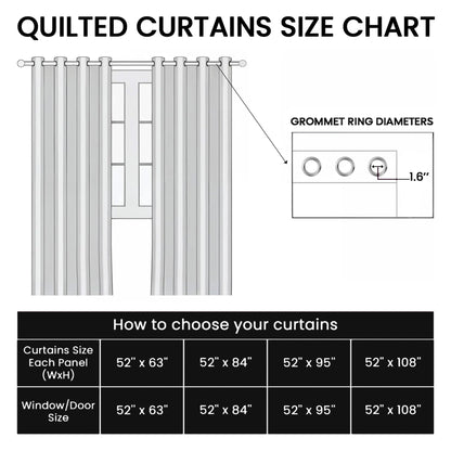 Autumn Bear Quilted Curtains GFTOQM1711