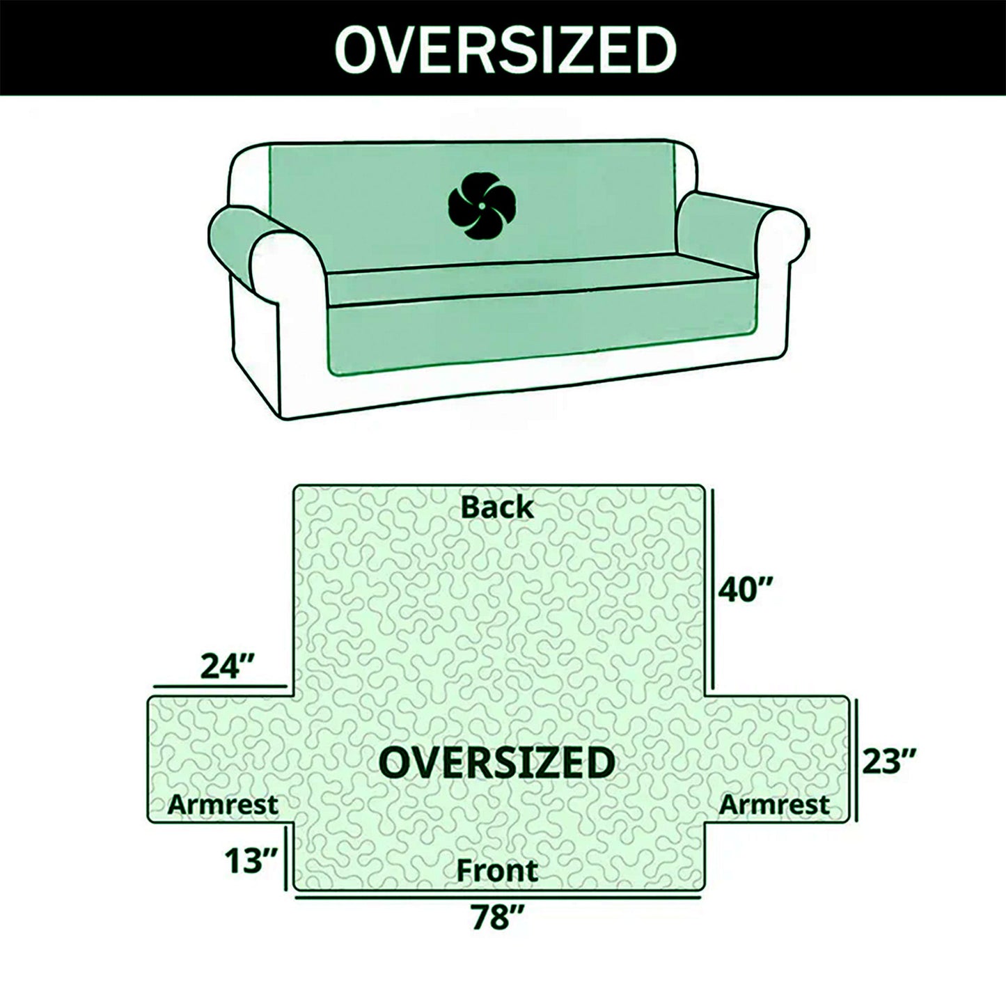 Fire Bears Quilted Sofa Cover GFTOQM914