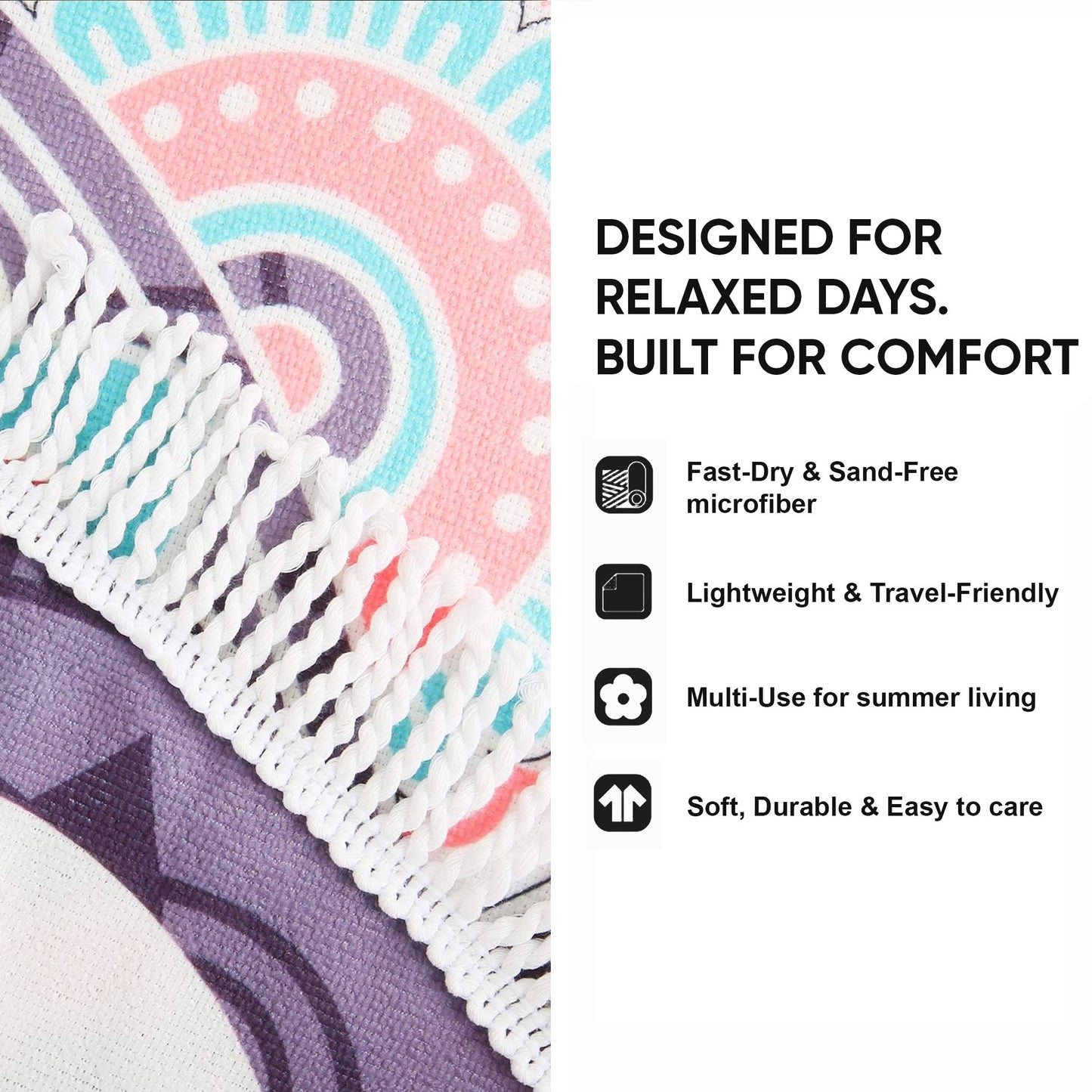 Sea Turtle Round Beach Towel GFTONT6288