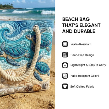 Tropical Flamingo Quilted Beach Bag GFTONT6418