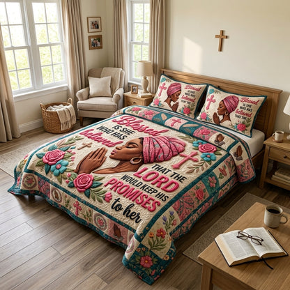 Christian Faith 3-Piece Quilted Bedding Set GFTONMU1214