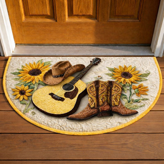 Rustic Melody Quilted Welcome Mat GFTONT6624