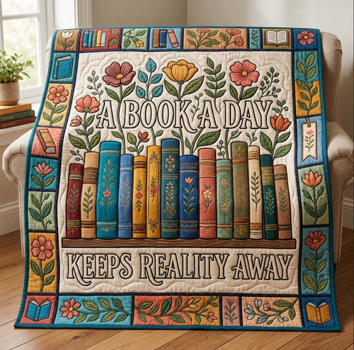 Reality Away Reads Quilted Blanket GDTONTD1012