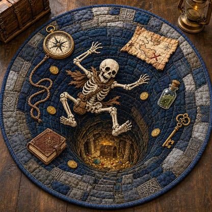 Lost Treasure Fall Qulited Round Mat GDTONTD1054