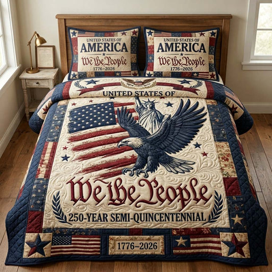 People Liberty 3-Piece Quilted Bedding Set GDTONTD108