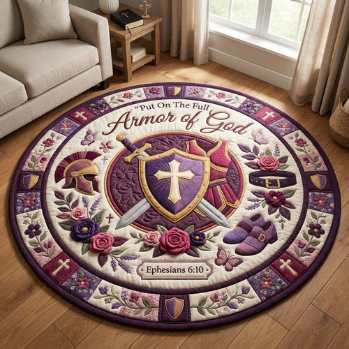 Strength In Christ Qulited Round Mat GDTONTD1085