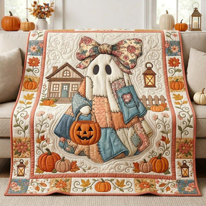 Patchwork Ghost Garden Quilted Blanket GDTONTD1103