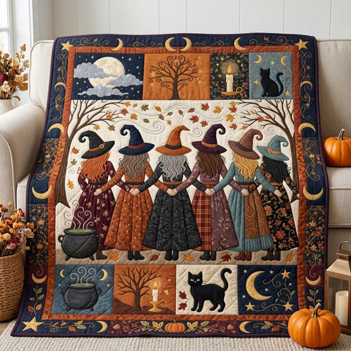 Sisterhood Witch Night Quilted Blanket GDTONTD1117