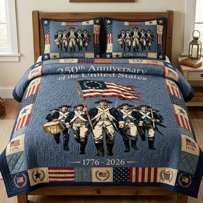 Founding March 3-Piece Quilted Bedding Set GDTONTD112