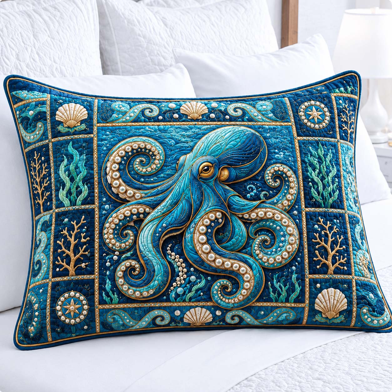 Pearl Tentacle Ocean Bedding Pillow Case GDTONTD1141