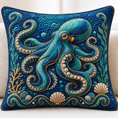 Pearl Tentacle Ocean Quilted Pillow Case GDTONTD1142