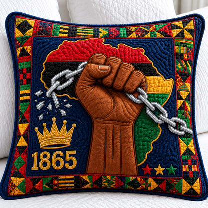 Juneteenth Culture Power Quilted Pillow Case GDTONTD1144