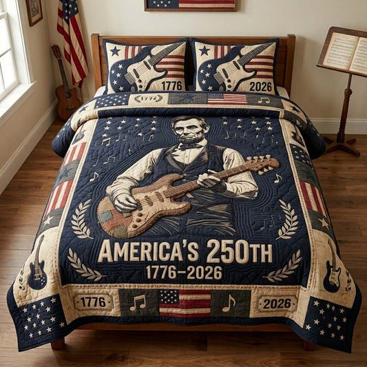 Liberty Rock 3-Piece Quilted Bedding Set GDTONTD115